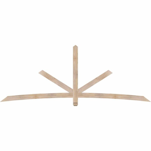Ekena Millwork Alberta Smooth Timber Gable Bracket, Douglas Fir, 108"W x 40"H x 1 1/2"D x 3 1/2"F, 9/12 Pitch GBW108X40X0204ALB00SDF - main